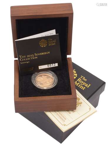 An Elizabeth II gold proof full sovereign