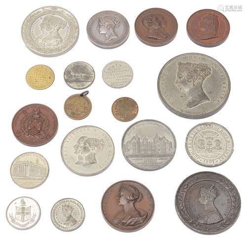 A collection of 19th century commemorative medals