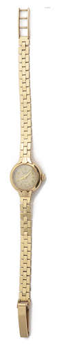 A ladies 9ct Rotary Maximus bracelet watch