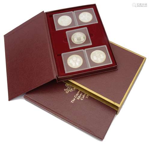 Cayman Islands 1980 Silver Kings Collection set of ten silve...