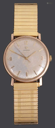 A Gentleman's 9ct gold case Omega watch