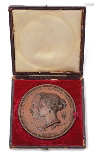 A Great Exhibition bronze Jurors medal 1851. by W. Wyon and ...