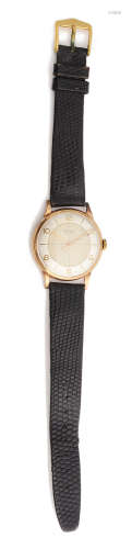 A 1950s Gentleman's 9ct gold Rotary two tone wristwatch