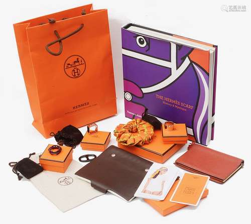 A collection of Hermes accessories