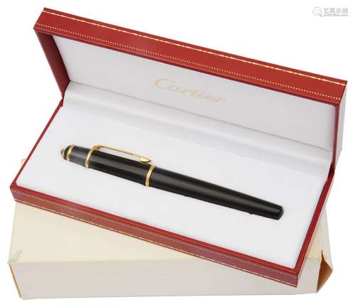 Cartier, Diabolo de Cartier black fountain pen