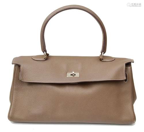 An Hermes Etoupe taupe Clemence JPG Kelly 42 bag