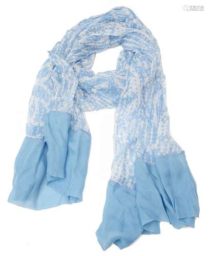 A Chanel pale blue scarf