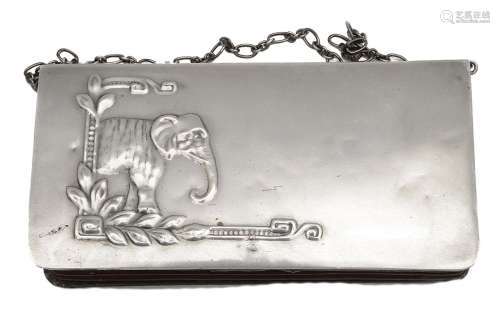 An early 20th century Russian silver purse,