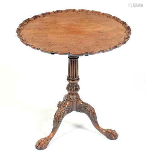 19th Century mahogany tripod table