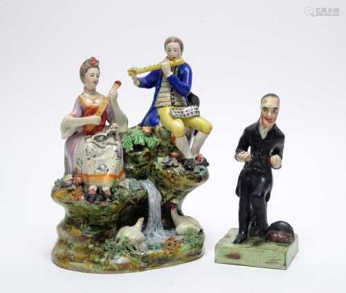 Pearlware figure Dr Syntax; Pearlware group musicians