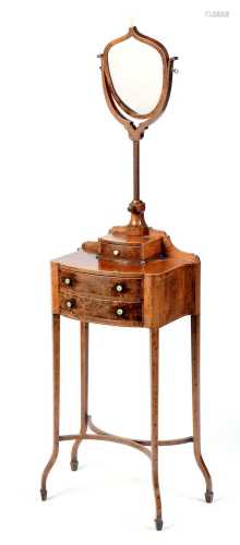 Edwardian mahogany shaving stand