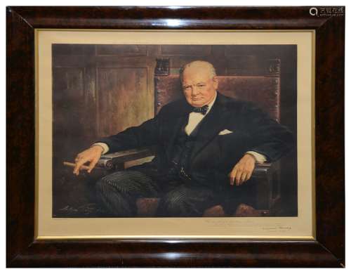 After Arthur Pan., Portrait of Sir Winston Churchill,