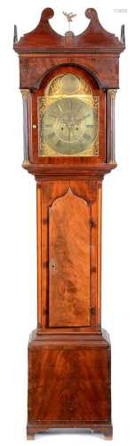 Thomas Atkinson, Gateshead: a 19th Century mahogany longcase...