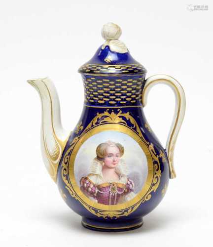 Sevres style coffee pot