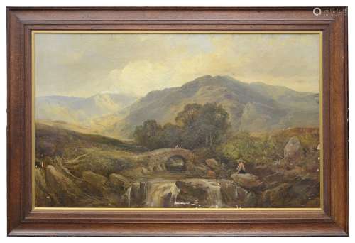 Joseph Adam (Scottish, 1819-1886) 'Highland landscape with a...