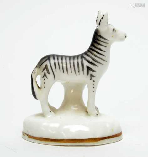 Rare Staffordshire Toy Zebra