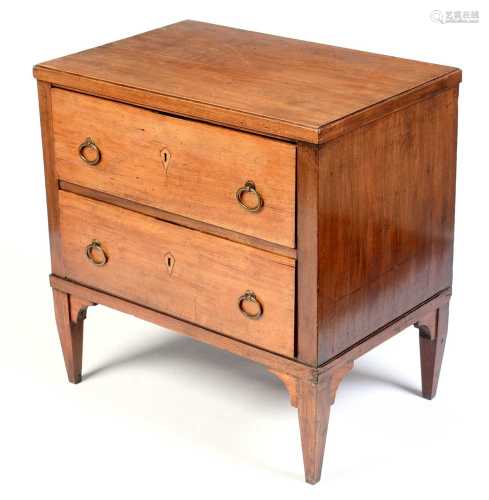 19th Century Continental mahogany chest of drawers