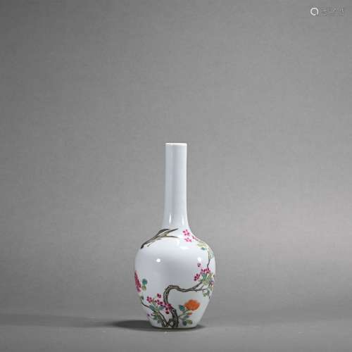 A famille-rose 'floral and birds' vase