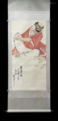 A Liu jipou's arhat painting