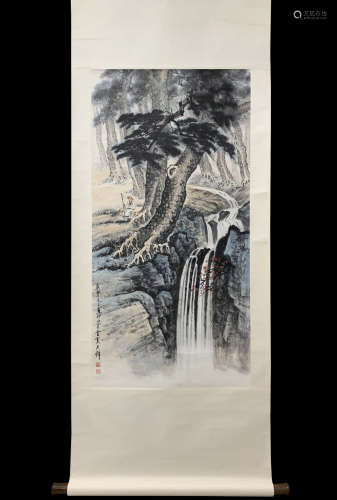 A Huang junbi's landscape painting
