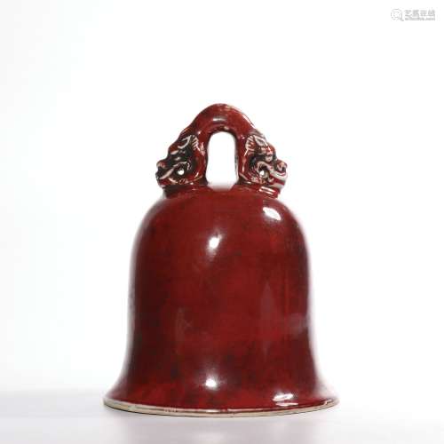 A peachbloom-glazed small bell