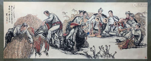 A Liu wenxi's figure painting(without frame)