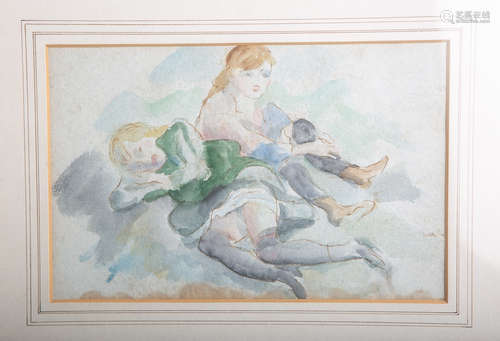 wohl Jules Pascin (1885 - 1930), zwei Mädchen