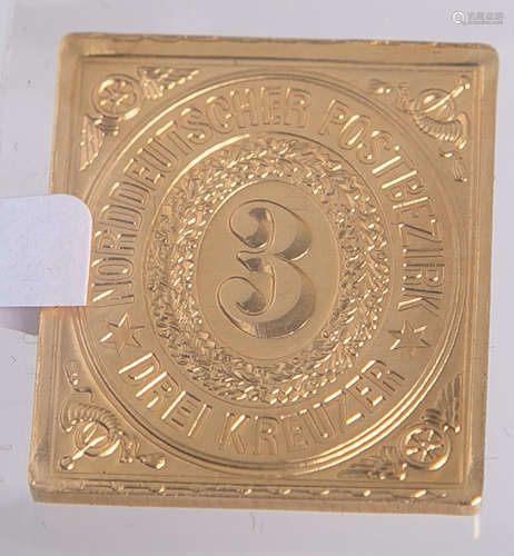 3 Kreuzer 900 Gold, Norddeutscher Postbezirk