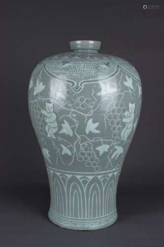 chinese gaoli porcelain meiping