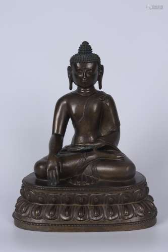 chinese bronze buddha statue