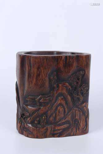 chinese eaglewood brush pot