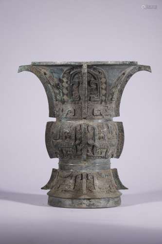 chinese bronze flower vase