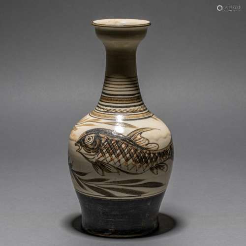 chinese cizhou kiln porcelain vase