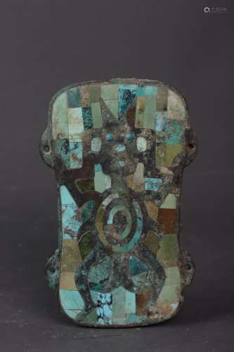 chinese bronze ware inlaid turquoise