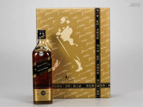 1998年  尊尼获加黑牌12年威士忌  礼盒装