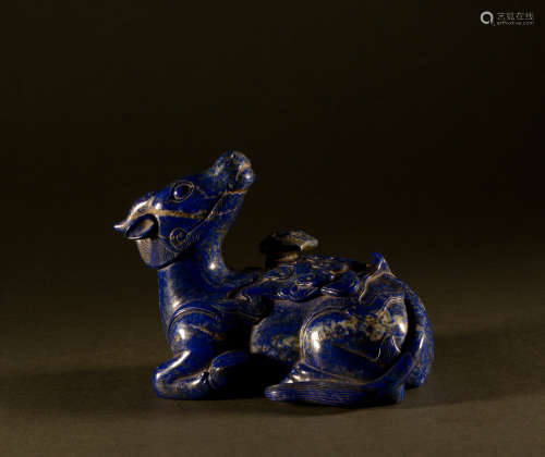 Qing Dynasty - Lapis lazuli unicorn