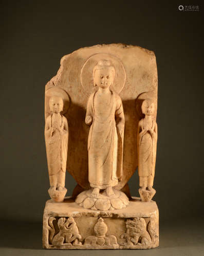 Northern Wei Dynasty - white marble statue