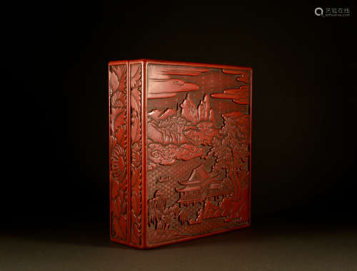 Qing Dynasty - Four treasures of landscape and Study in larg...