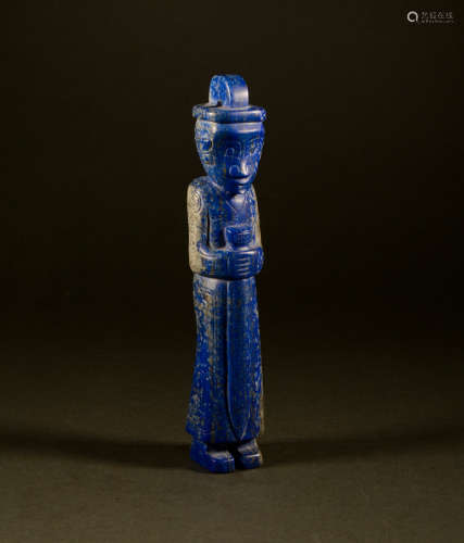 Qing Dynasty - Lapis lazuli figure ornaments