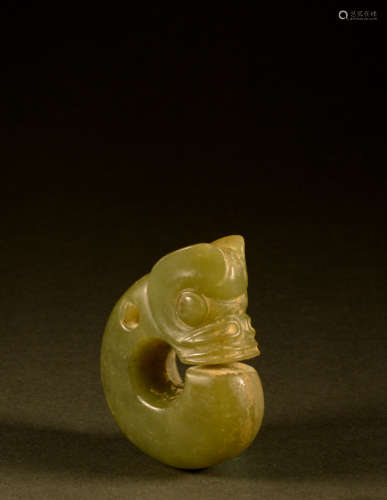 Neolithic Period - Hongshan Culture - topaz pig dragon