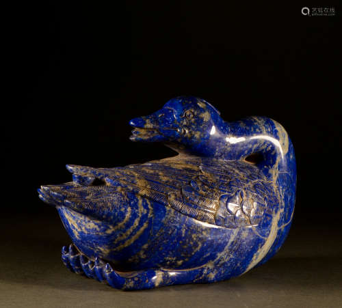 Qing Dynasty - Lapis lazuli goose