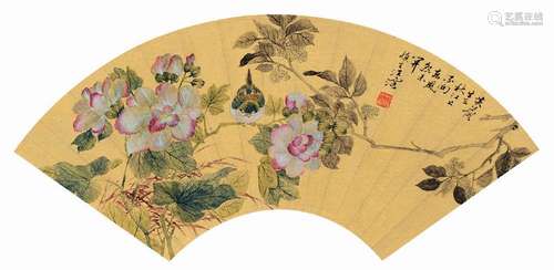 汪 溶 芙蓉花鸟