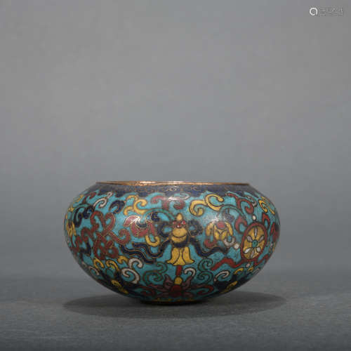 A Cloisonne enamel 'floral' censer