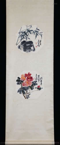 A Wu changshuo's floral painting
