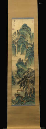 A Tang yin's landscape painting