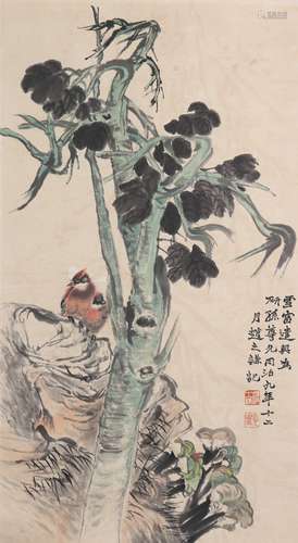 Zhao Zhiqian Blumen und Vögel