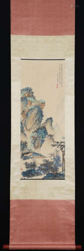 A Chen shaomei's landscape painting