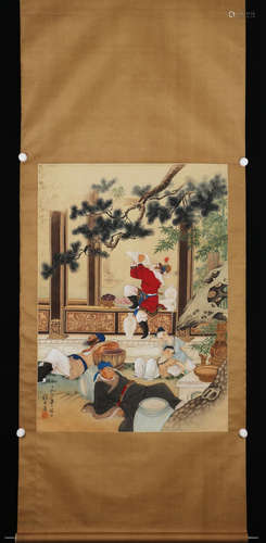 A Liu jipou's painting