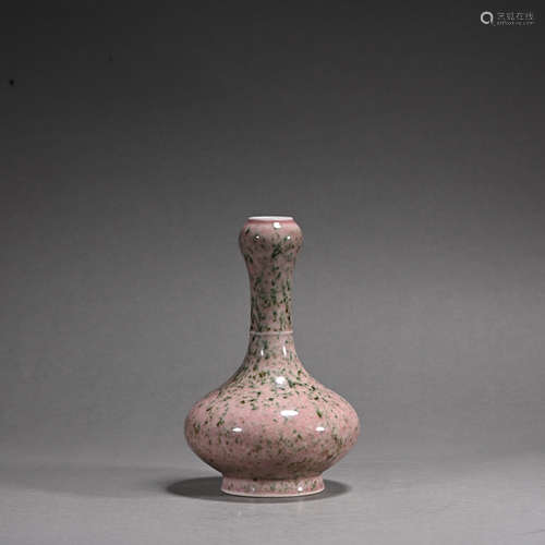 A flambe glazed vase