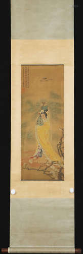 A Zhu meicun's figure painting